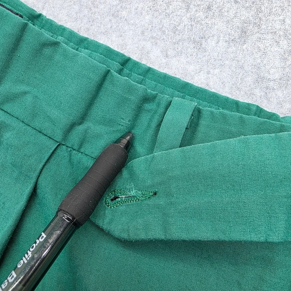 Polo Ralph Lauren Green Pleated Chino Pants Women's Size 16 100% Cotton - Picture 13 of 14